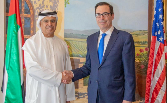بحث تعزيز أطر التعاون المالي بين الإمارات والولايات المتحدة