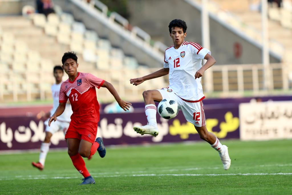 منتخب الإمارات يقسو على نيبال في التصفيات الآسيوية للشباب