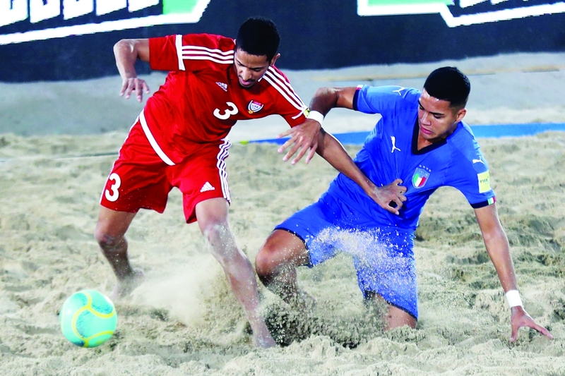 "منتخب الإمارات تألق أمام نظيره الإيطالي | تصوير - سالم خميس"