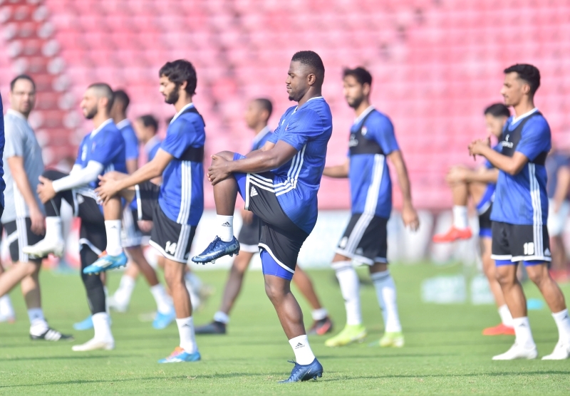 "من التدريب الأخير لـ«الأبيض» أمس | البيان"