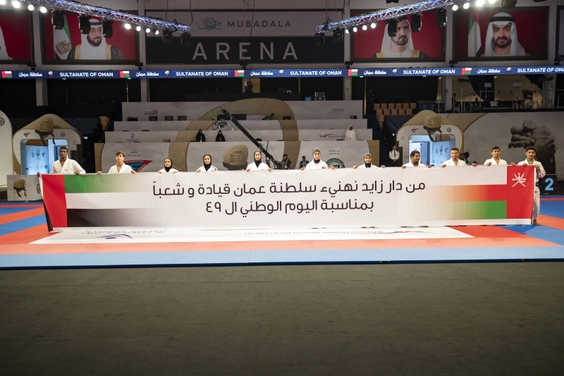 مونديال الجوجيتسو بأبوظبي يحتفل باليوم الوطني العُماني
