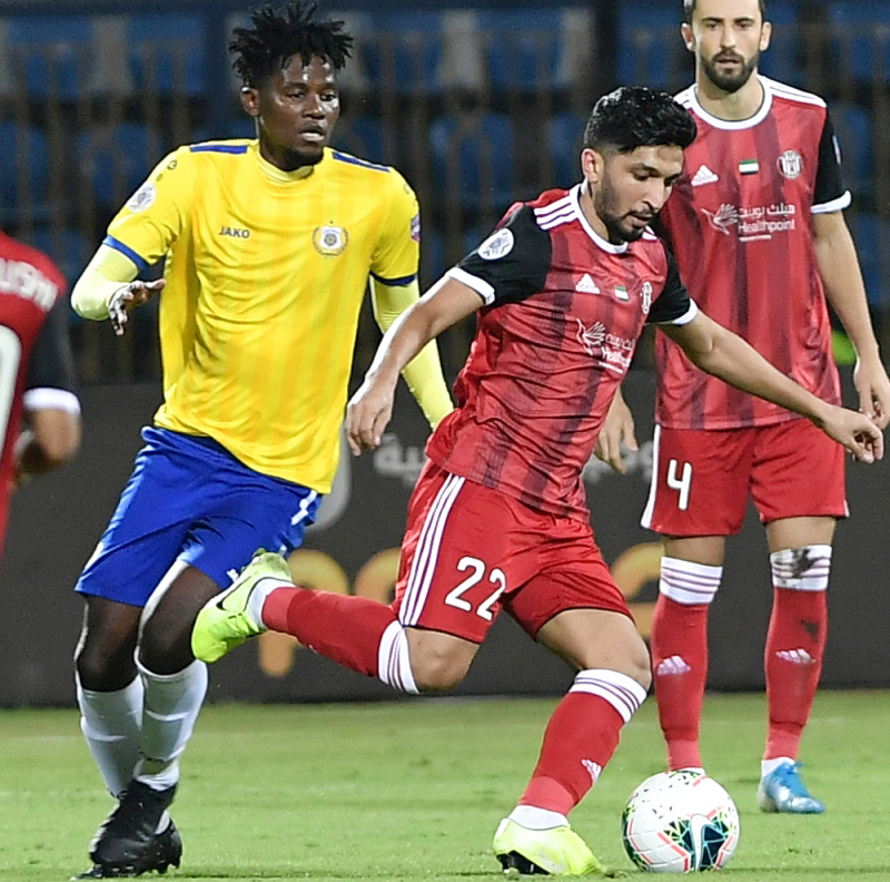 "من مباراة الذهاب بين الجزيرة والإسماعيلي | البيان"