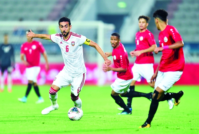 "يوسف جابر قدم مستوى جيداً خلال مباراة اليمن"