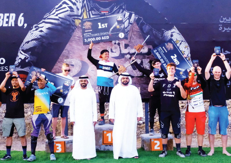 "محمد الشرقي خلال التتويج | وام"