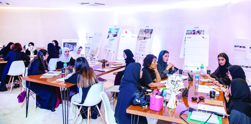 "الجلسات اشتملت على لقاءات تعارف بين العضوات المنتميات لتخصصات إبداعية مختلفة"