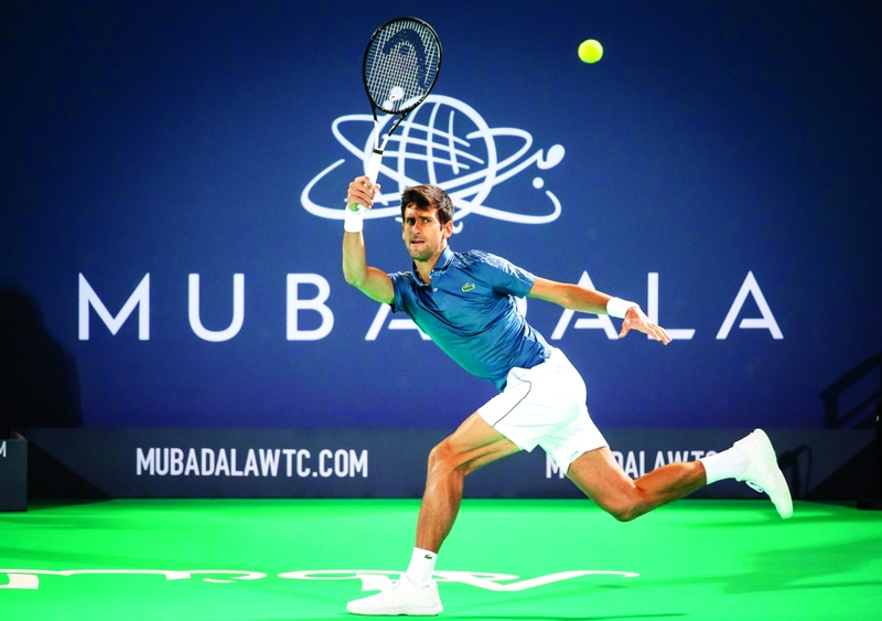 "■ خلال منافسات «مبادلة» العالمية للتنس | البيان"