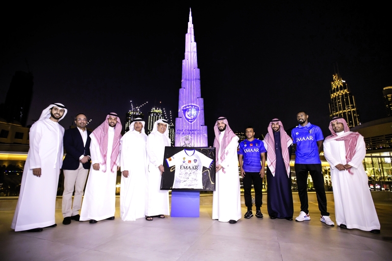 "«إعمار» تحتفي بالهلال السعودي في برج خليفة | البيان"