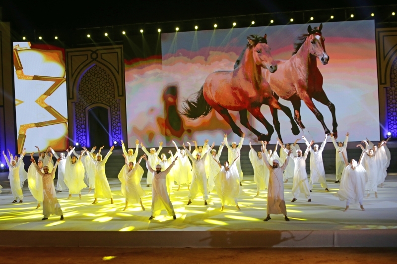 "جانب من أوبريت حفل الافتتاح المستوحى من كتاب «قصتي» | تصوير: غلام كاركر"