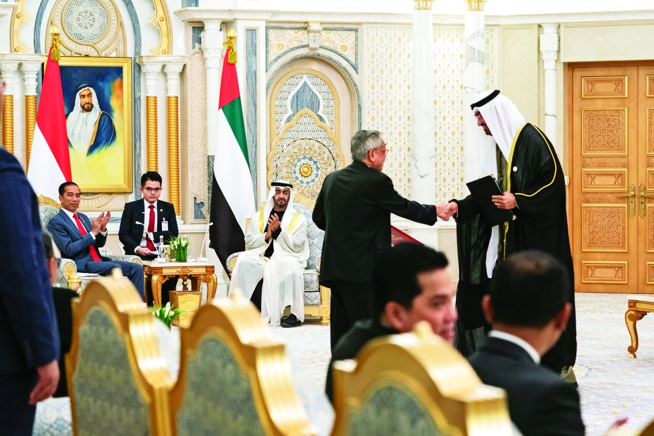 محمد بن زايد: إندونيسيا شريك مهم وحرصنا مشترك على تدعيم التعاون وتطويره