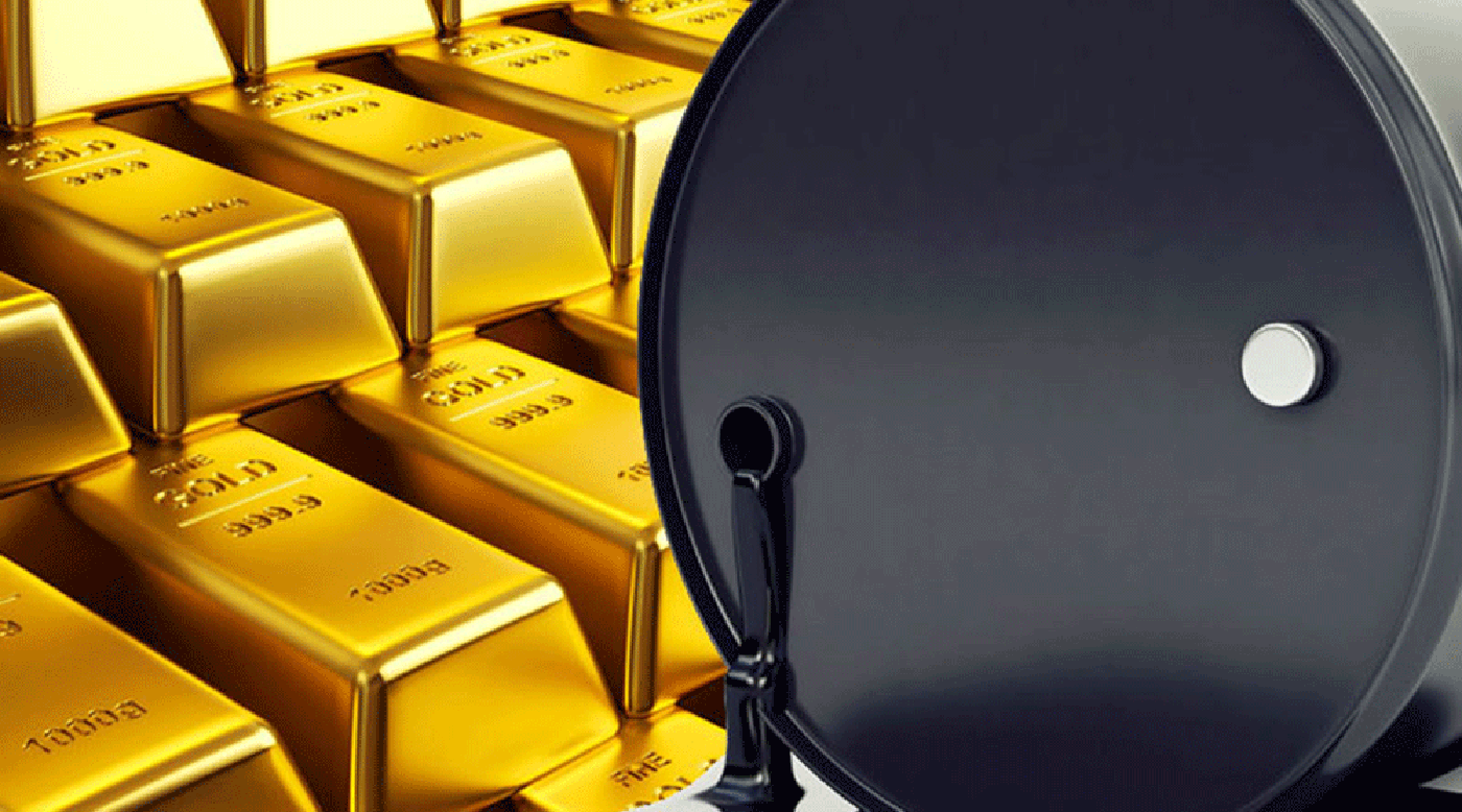 ارتفاع الذهب وانخفاض النفط