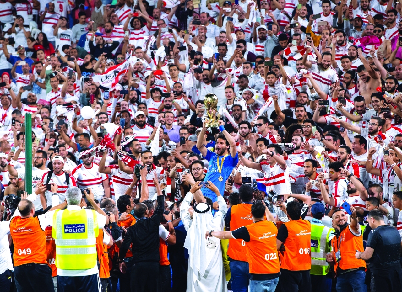 "خلال تتويج الزمالك بكأس السوبر المصري | تصوير: أحمد بدوان"