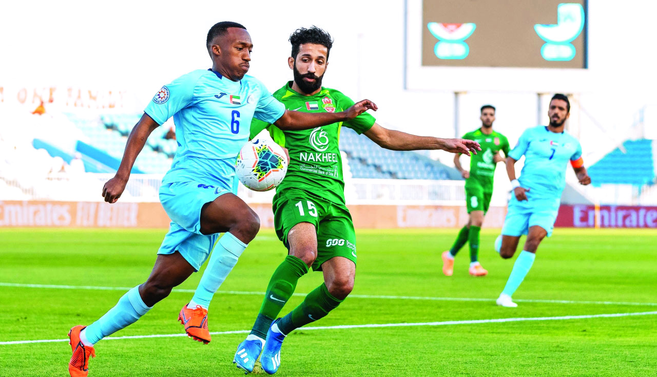 "شباب الأهلي خطف الفوز في ملعب بني ياس | تصوير: أحمد بدوان"