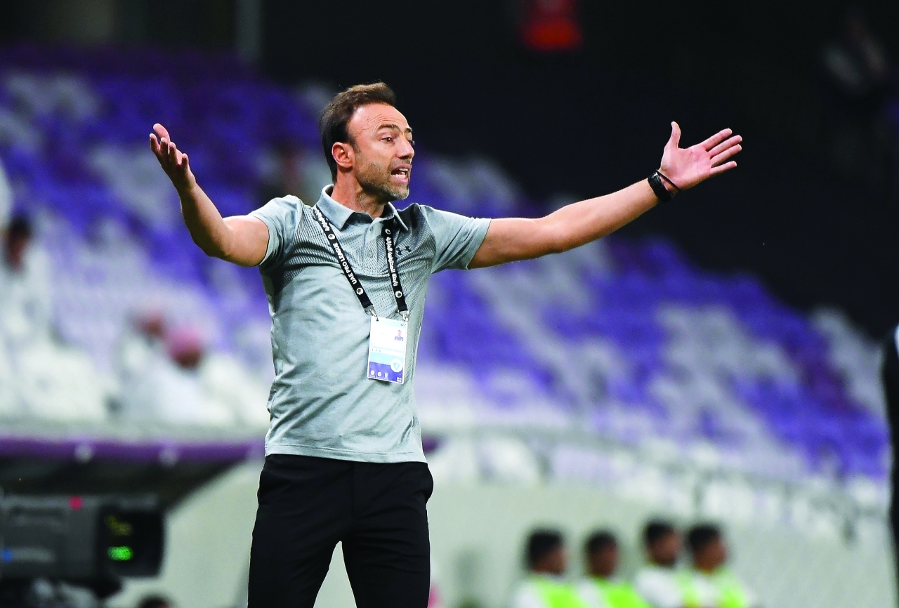 "Al Ain vs Hatta at the Arabian Gulf League in Hazza Bin Zayed Stadium in Al Ain. October 19, 2019. Photo by Erik Arazas"
