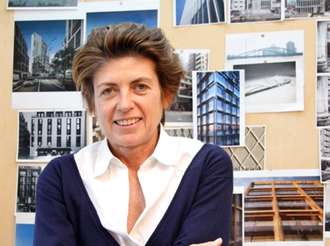"باتريشيا فيل - مهندسة معمارية، ومؤسسة مشاركة لشركة الهندسة المعمارية والتصميم الدولية (أنطونيو سيتيريو باتريشيا فيل)."