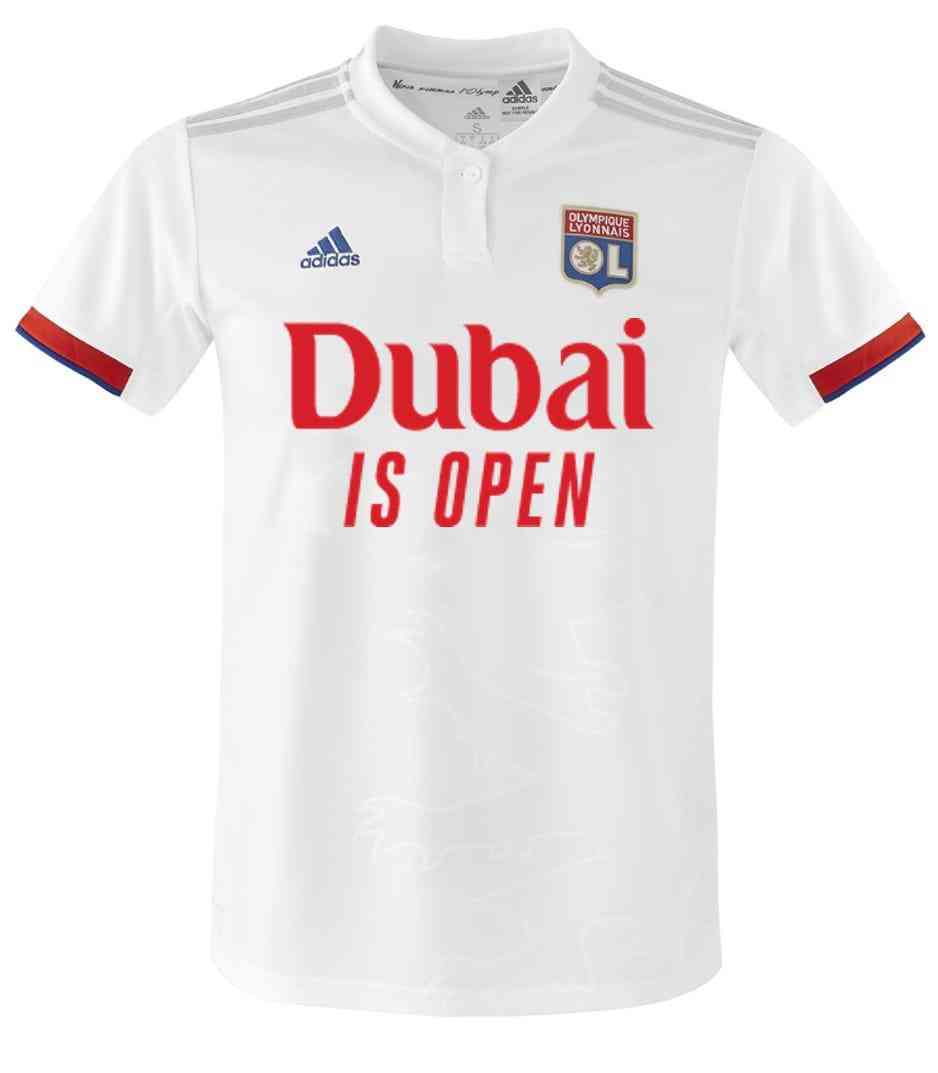 أولمبيك ليون يلعب أول مباراة بقمصان "Dubai is Open"