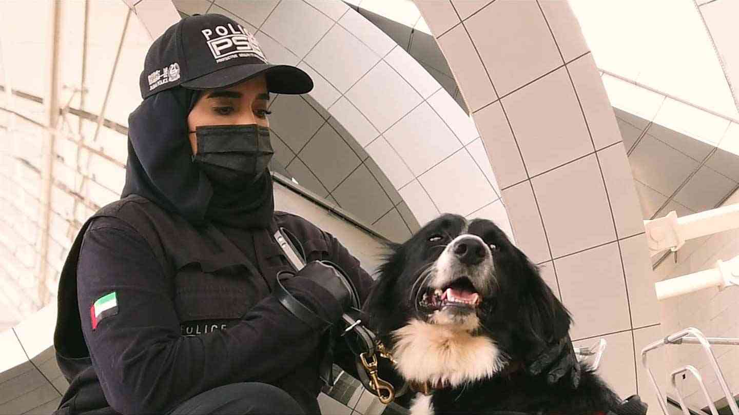 الداخلية تنجح في كشف كورونا باستخدام الكلاب البوليسية
