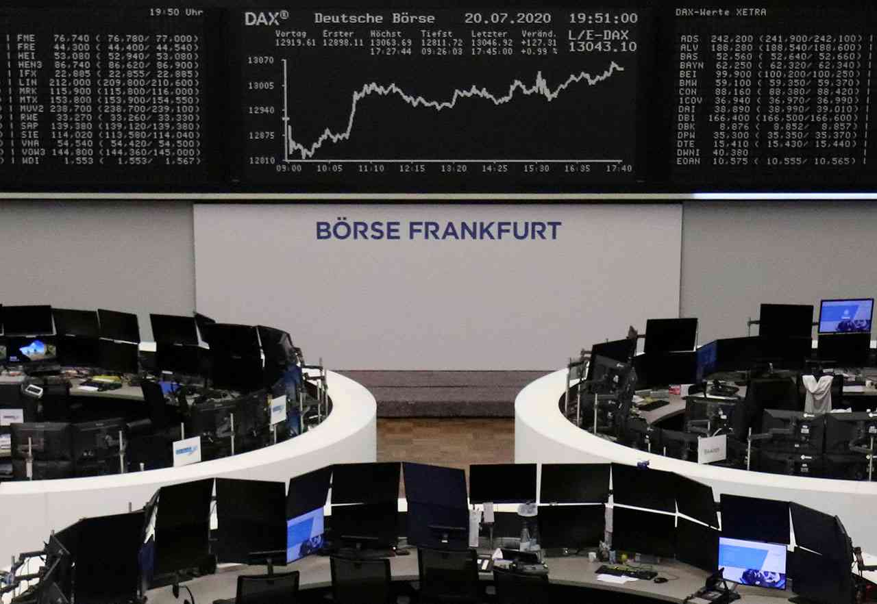 أسهم أوروبا تقفز لأعلى مستوياتها في 4 أشهر بعد خطة تحفيز بـ 750 مليار يورو