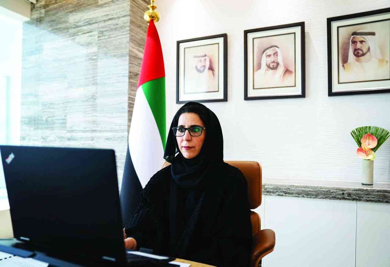 "مريم الحمادي خلال المشاركة"