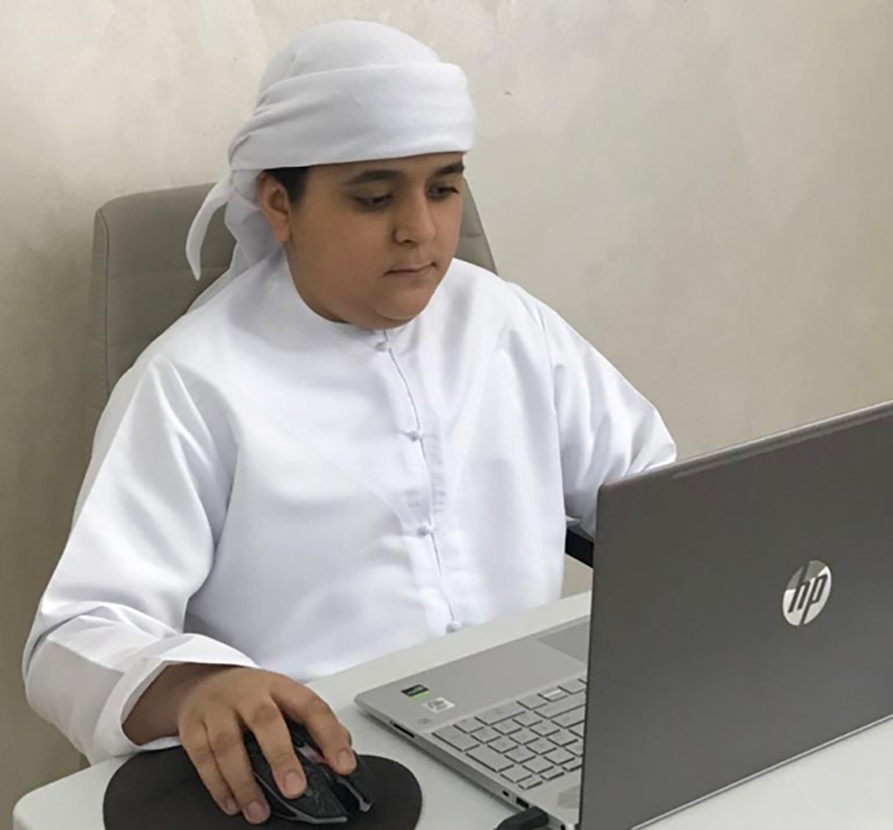 عبدالله الظاهري.. طفل إماراتي بمرتبة مُدرب ومبتكر
