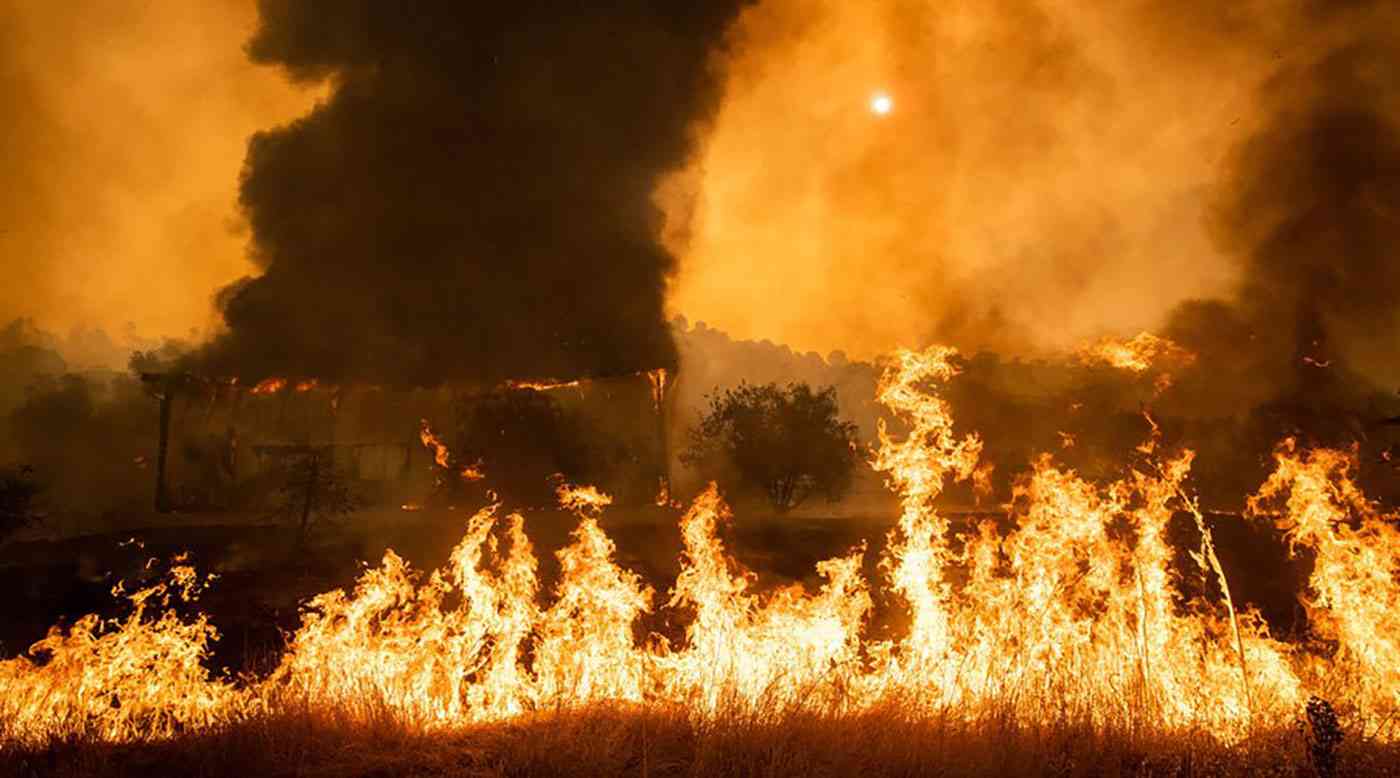 بالفيديو.. الحرارة المرتفعة تؤجج حرائق الغابات في كاليفورنيا