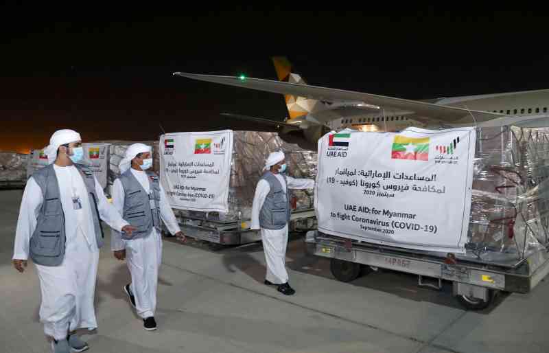 باخرة إغاثة إماراتية إلى بيروت