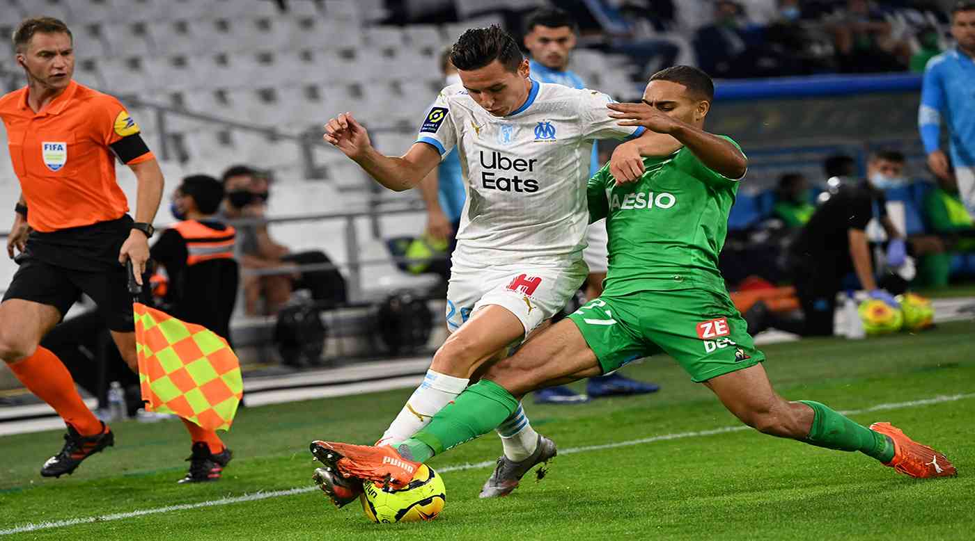 سانت اتيان يتصدر الدوري الفرنسي بالفوز على مرسيليا في عقر داره