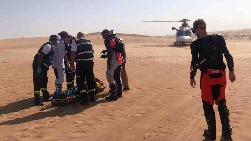 إنقاذ وإخلاء طبي لبريطاني في صحراء «مرغم» بدبي