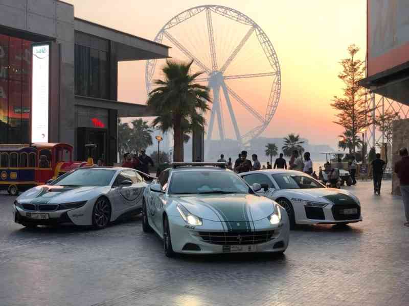 الدوريات الأمنية السياحية تنقل صورة استثنائية لدبي
