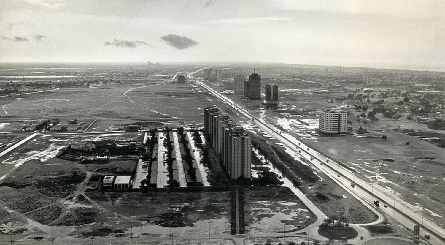 "صورة قديمة لشارع الشيخ زايد قبل تطويره | أرشيفية"