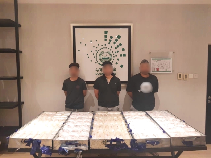 شرطة دبي تُحبط مخطط ترويج 123 كيلوغراماً من الكريستال
