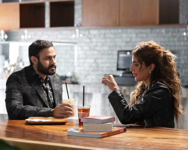 "أحد مشاهد مسلسل «حين رآت"