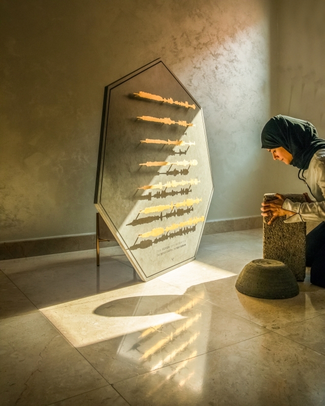 "سارة الحربلي استلهمت من القرآن فكرتها التجريدية"