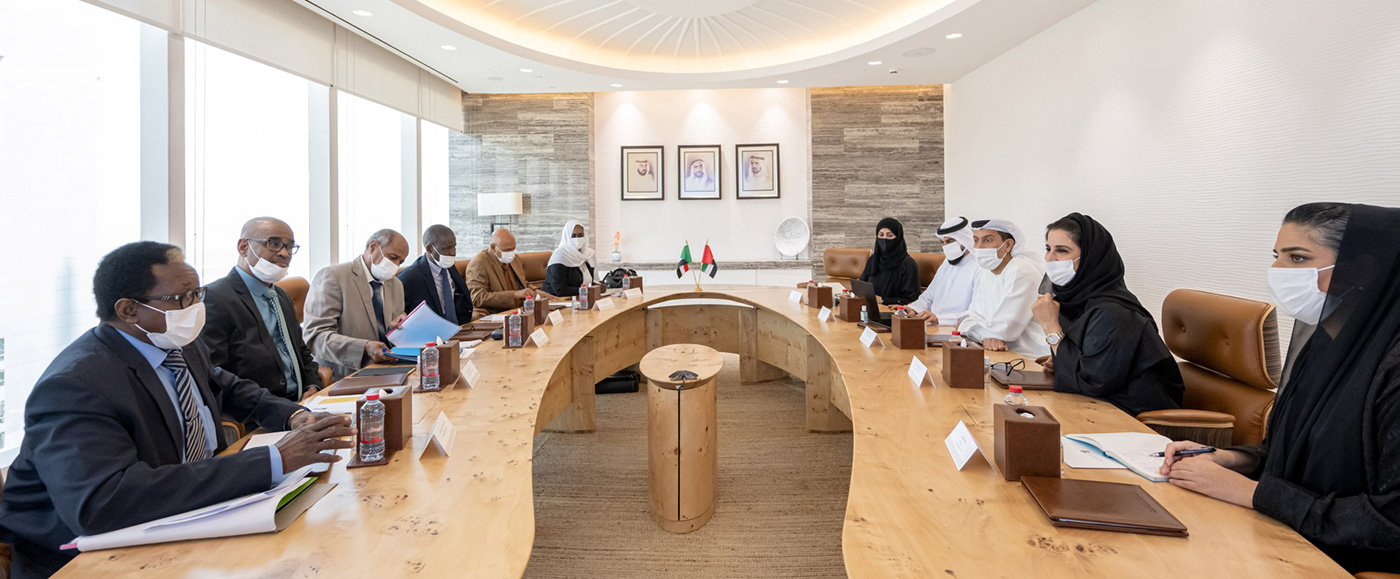 "خلال اجتماع بين الوفد السوداني ومريم الحمادي"