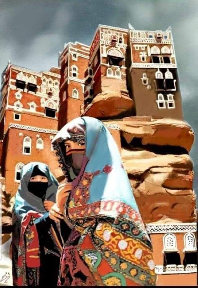 "من لوحات الفنان عبداللطيف يحيى علي المجاهد"