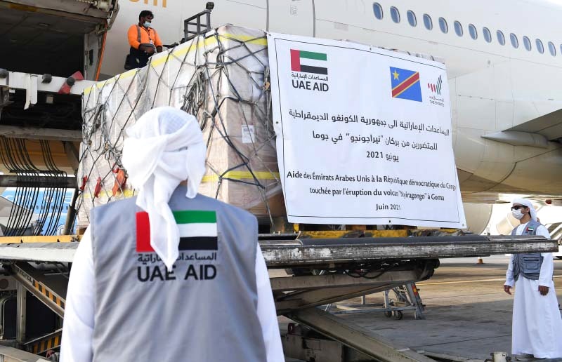الإمارات ترسل طائرة تحمل 51 طناً من المواد الإغاثية إلى الكونغو الديمقراطية