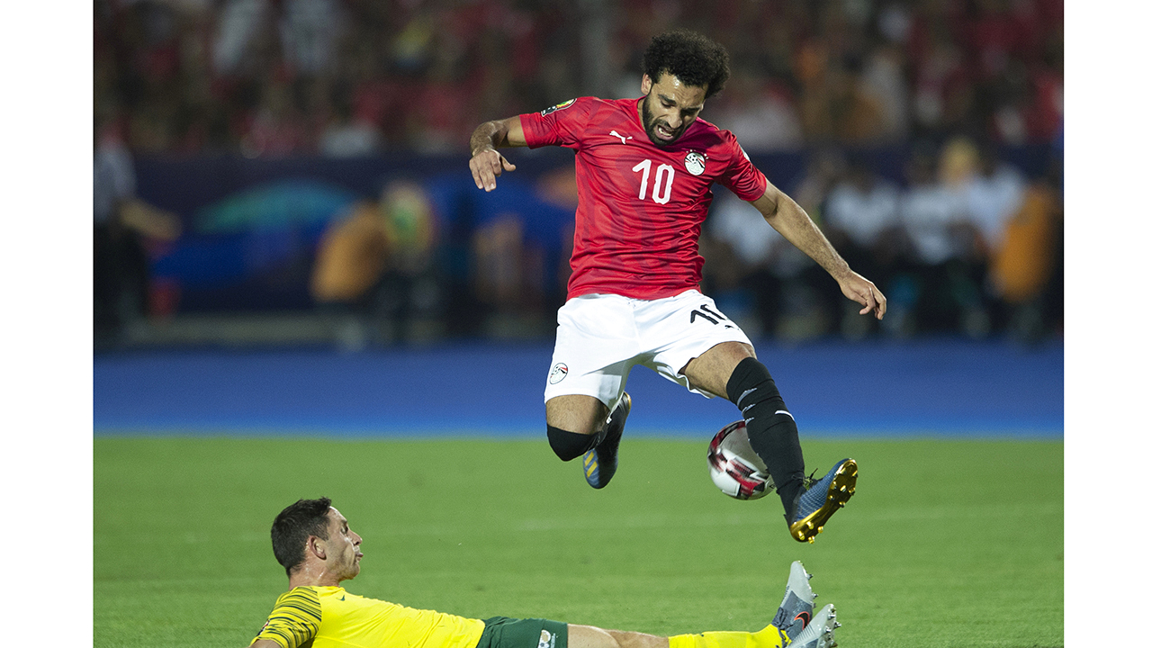 "محمد صلاح خلال مباراة سابقة مع المنتخب المصري | أرشيفية"