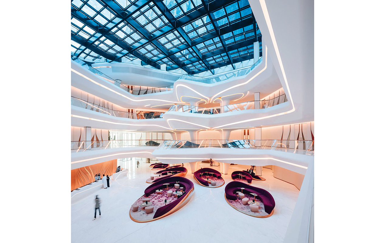 "طروحات زها حديد الفنية المعمارية حازت اهتمام العالم | تصوير: إبراهيم صادق"