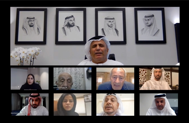 "جانب من اجتماع مجلس أمناء جائزة الإبداع الرياضي برئاسة مطر الطاير | من المصدر"