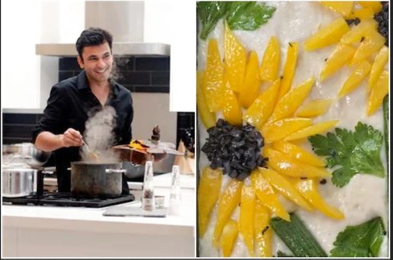 فيكاس خانا يحضر طبقاً  بـ«لمسة فان غوخ»