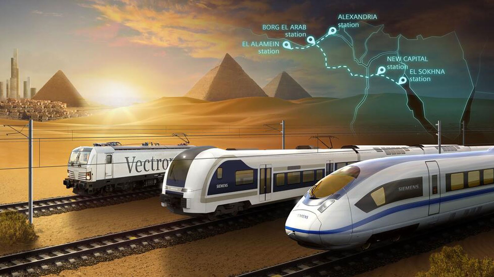 مصر توقع عقداً بقيمة 4.45 مليار دولار في صفقة خط سكك حديدية فائق السرعة