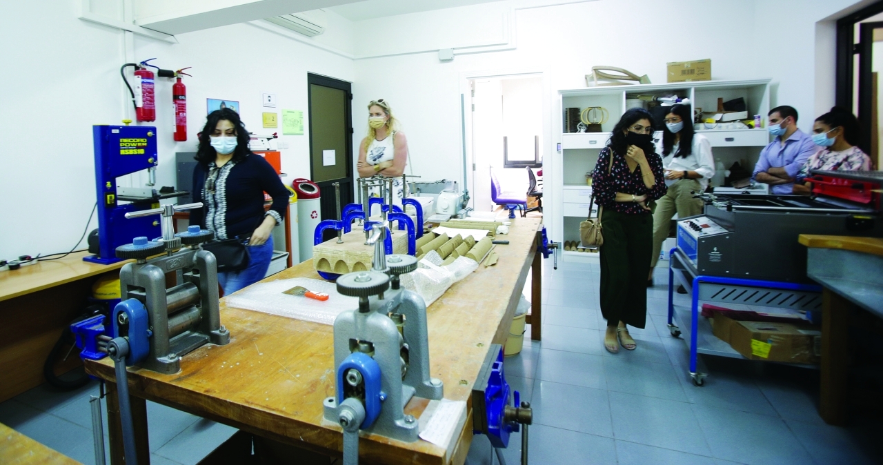 "A tour of Tashkeel Art Gallery in Dubai. September 07, 2021. photo by Xavier Wilson"