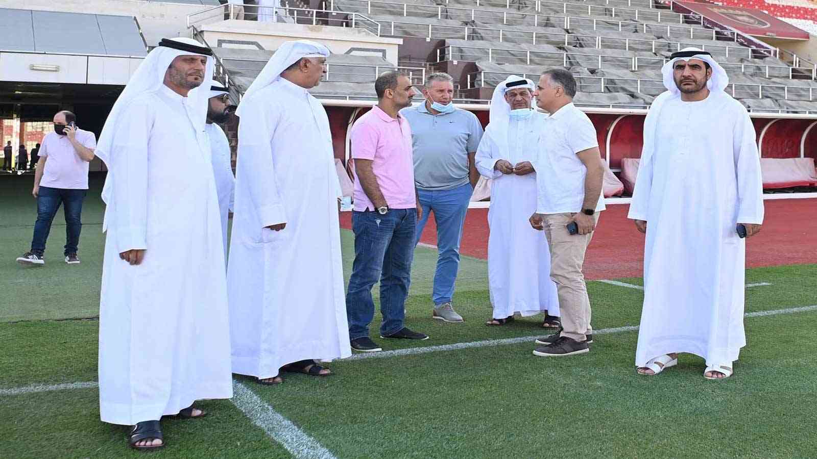 وفد اتحاد الكرة يتفقد تحضيرات الفجيرة لاستضافة تصفيات كأس آسيا