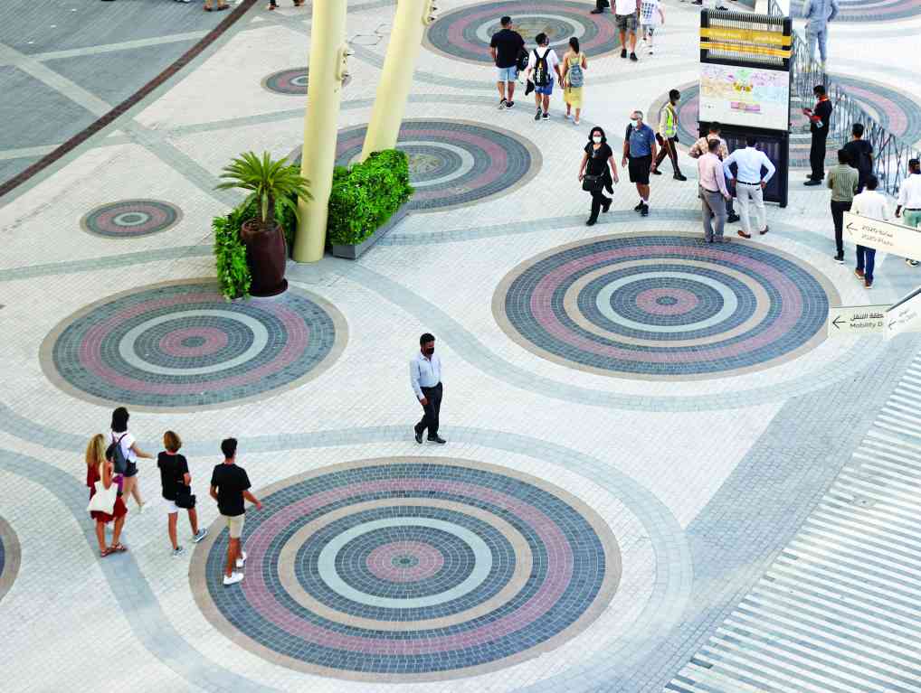 "» طرقات «السدو» في «إكسبو 2020 دبي» | تصوير: سالم خميس"