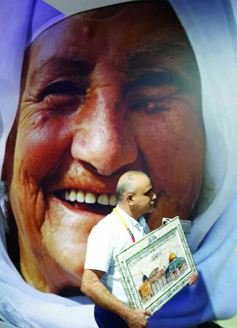 "» مشهد من الجناح الفلسطيني في إكسبو دبي"