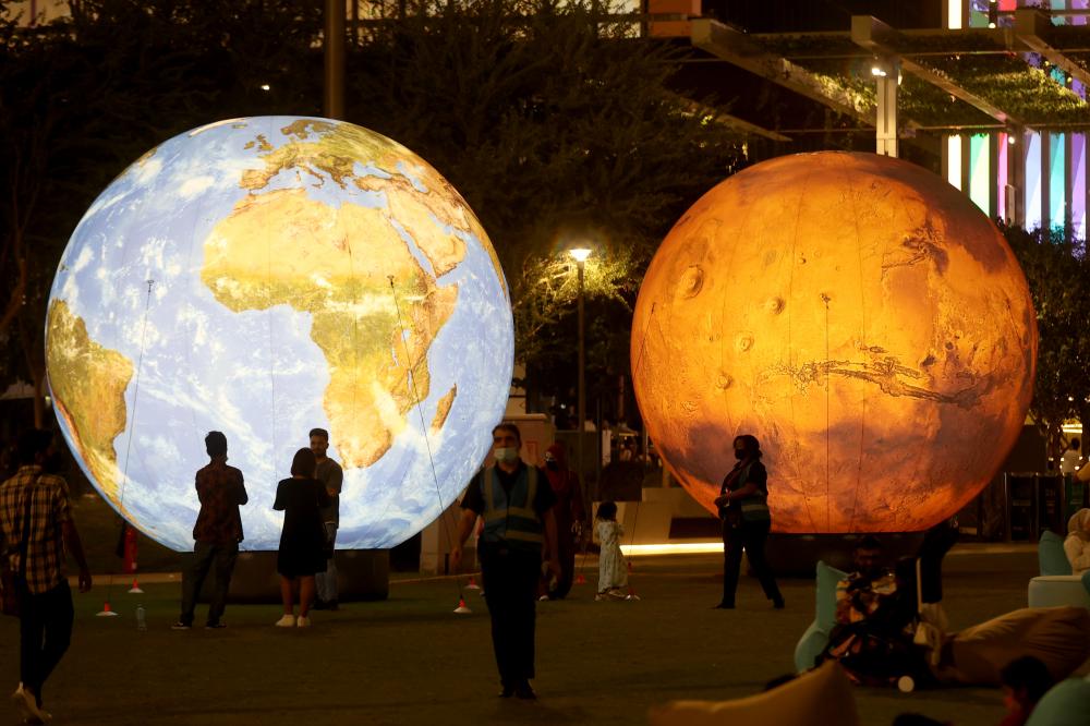 "إكسبو 2020 ( من الأرض إلى المريخ ) في إكسبو 2020 دبي، اكتوبر 20 2021 تصوير سالم خميس"