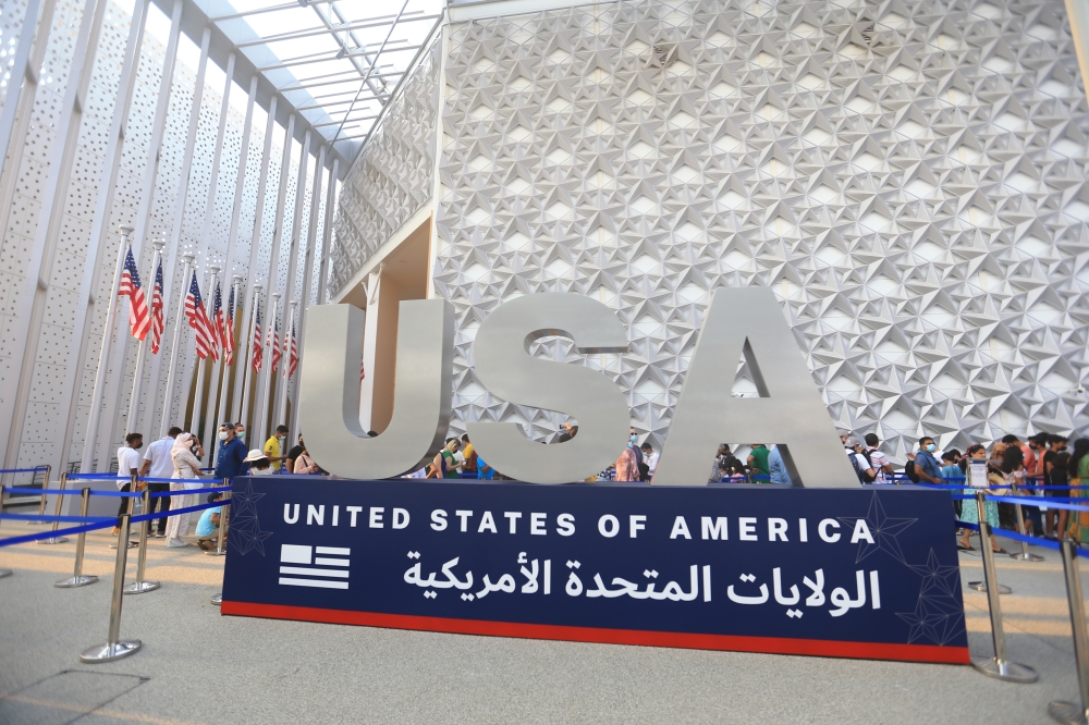 "جناح الولايات المتحدة في إكسبو\nتصوير/ إبراهيم صادق"