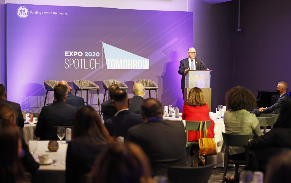 "Nabil Habayeb, Senior Vice President, GE and President & CEO, GE International Markets delivers opening remarks"