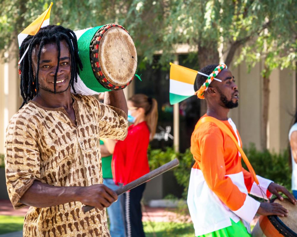 "DUBAI, 26 November 2021. Cote d'Ivoire National Day Parade, Expo 2020 Dubai. (Photo by Miaad Mahdi/Expo 2020 Dubai)"