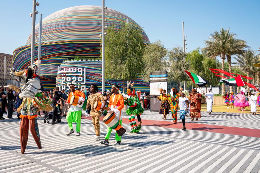 "DUBAI, 26 November 2021. Cote d'Ivoire National Day Parade, Expo 2020 Dubai. (Photo by Miaad Mahdi/Expo 2020 Dubai)"