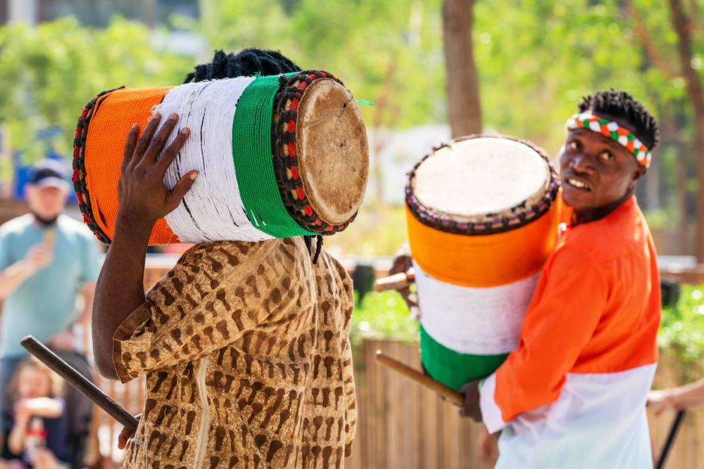 "DUBAI, 26 November 2021. Cote d'Ivoire National Day Parade, Expo 2020 Dubai. (Photo by Miaad Mahdi/Expo 2020 Dubai)"